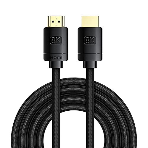 HDMI-kompatibles Kabel, 48 Gbit/s, Digital 2.0, HDMI-kompatibler Splitter, 8K/60 Hz Kabel (Farbe: Schwarz, Größe: 3 m) von KLAJHHSSSSSSSSS