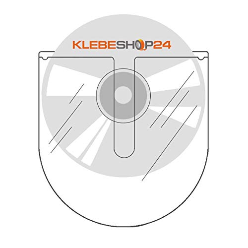 CD-Hüllen selbstklebend | Transparent | Oben offen | 20 oder 100 Stück | CD-Tasche zum Einkleben | Selbstklebende Hüllen für CD, DVD, Blu-ray / 20 Stück von KLEBESHOP24