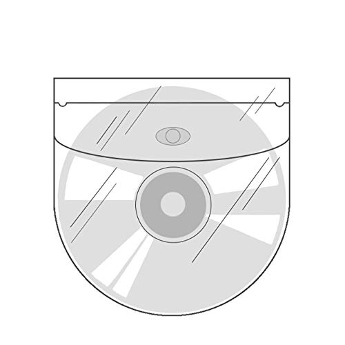 CD-Taschen selbstklebend | Transparent | Mit Klappe | 20 oder 100 Stück | CD-Hüllen zum Einkleben | Selbstklebende Hüllen für CD, DVD und Blu-ray / 20 Stück von KLEBESHOP24