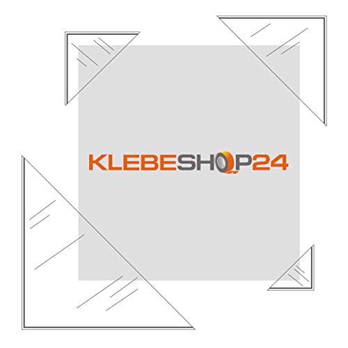 Klebeshop24 DREIECKTASCHEN SELBSTKLEBEND | KLEBEECKEN | Transparente Fotoecken | FORMAT WÄHLBAR | 20 oder 100 Stück | Ecken zum Einkleben / 100 mm x 100 mm 100 Stück von KLEBESHOP24