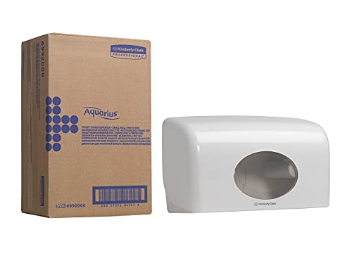 Aquarius, 6992, Toilettenpapierspender für Kleinrollen, Weiß, 1 x 1 Spender von KLEENEX