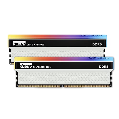 KLEVV CRAS XR5 RGB 32GB Kit (16GB x2) 7000MT/s Gaming-Speicher DDR5 RAM XMP 3.0 Hochleistungs-Übertaktung von KLEVV