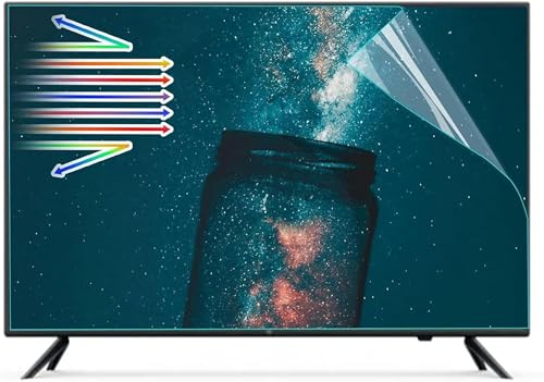 KMJUYQ 32-75 Zoll Anti-Blaulicht-Displayschutz für Fernseher, reduziert Blendung und Reflexionen, lindert Augenermüdung und hilft Ihnen, besser einzuschlafen von KMJUYQ