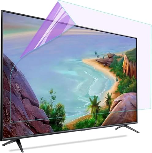 KMJUYQ 32-75 Zoll Anti-Glare-Film TV-Displayschutz, Anti-Blaulicht, keine Blasenbildung, Anti-Kratz-Verletzung, Linderung der Computer-Augenbelastung von KMJUYQ