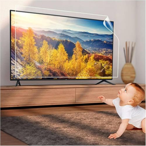 KMJUYQ 32-75 Zoll TV-Displayschutzfolie, Blendschutz/Blaulichtschutz/Kratzschutz/Fingerabdruckschutz, Lindert Augenermüdung, für LCD-, LED- und Plasma-Flachbildschirme von KMJUYQ