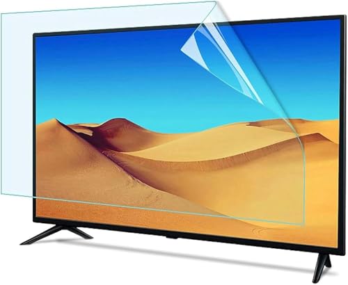 KMJUYQ Matte TV-Displayschutzfolie 32-75 Zoll, Anti-Blaulicht-Antiblendfolie, Anti-Kratz-Verletzungs-HD-Softfolie, Geeignet für LCD-Monitore, Fernseher, PCs von KMJUYQ