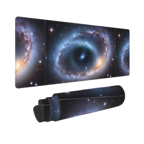 KMNHBGF Großes Mauspad, wasserdicht, rutschfeste Gummiunterseite, Bürodekoration, Mauspad für Damen und Herren, Laptop, Computer, 30,5 x 80,9 cm – Galaxie von KMNHBGF