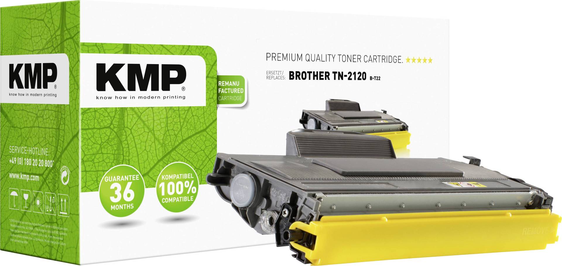 KMP Toner Brother TN-2120X/TN2120X black 5000 S. B-T22 remanufactured von KMP Printtechnik AG