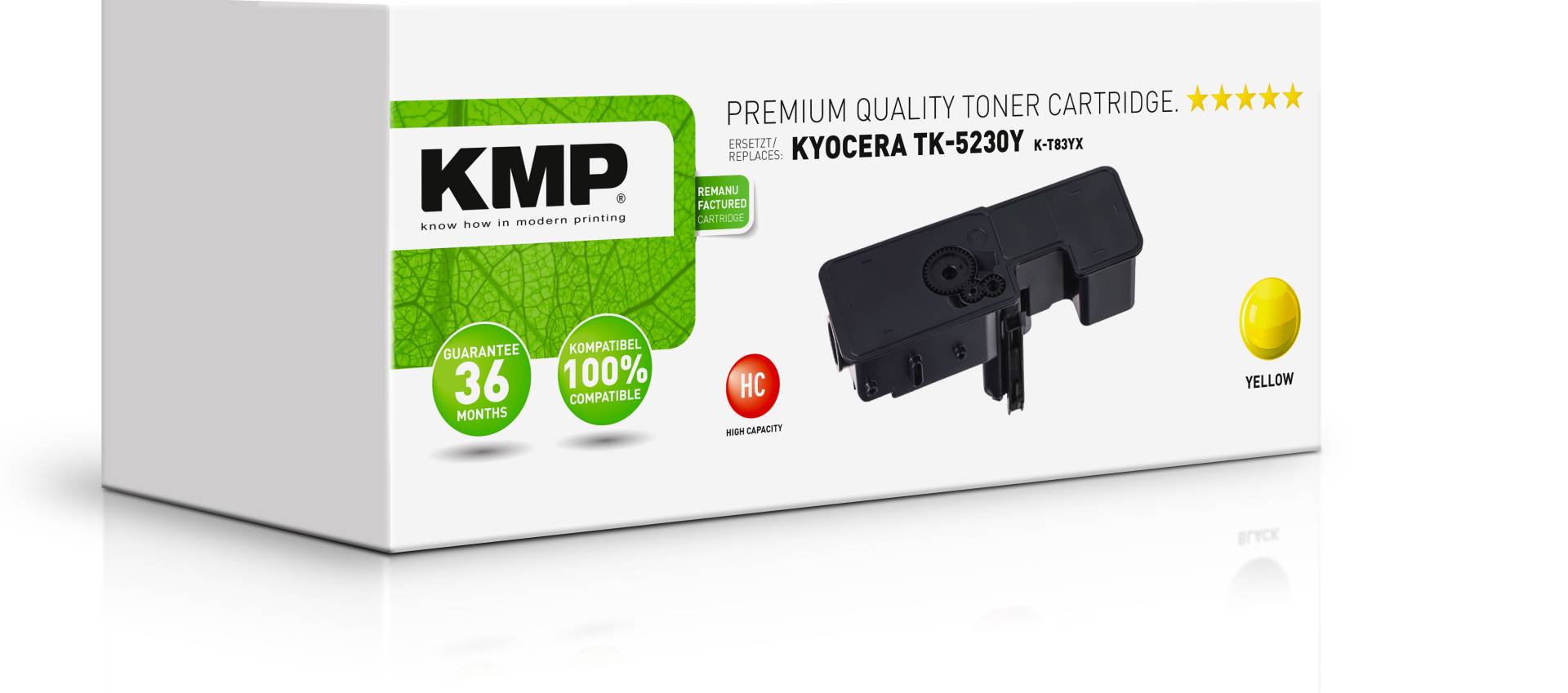 KMP Toner Kyocera TK-5230Y/TK5230Y yellow 2200 S. K-T83YX remanufactured von KMP Printtechnik AG