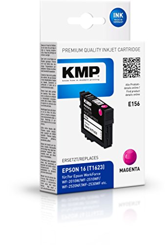 KMP Tintenkartusche für Epson WorkForce WF-2010W/WF-2510WF, E156, magenta von KMP know how in modern printing