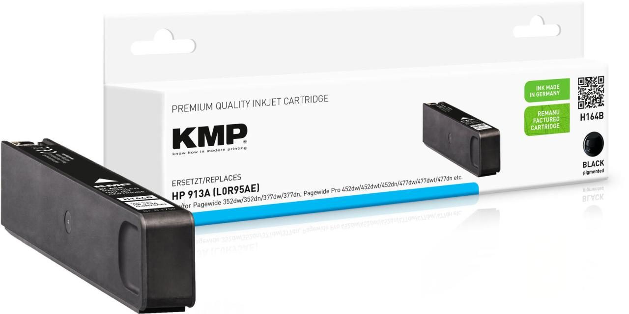 KMP Druckerpatrone H164B schwarz kompatibel zu HP 913A (L0R95AE) von KMP