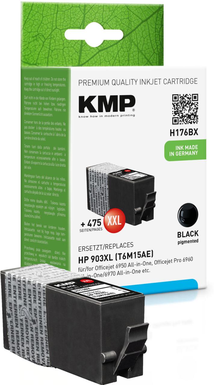 KMP Druckerpatrone H176BX schwarz kompatibel zu HP 903XL (T6M15AE) von KMP