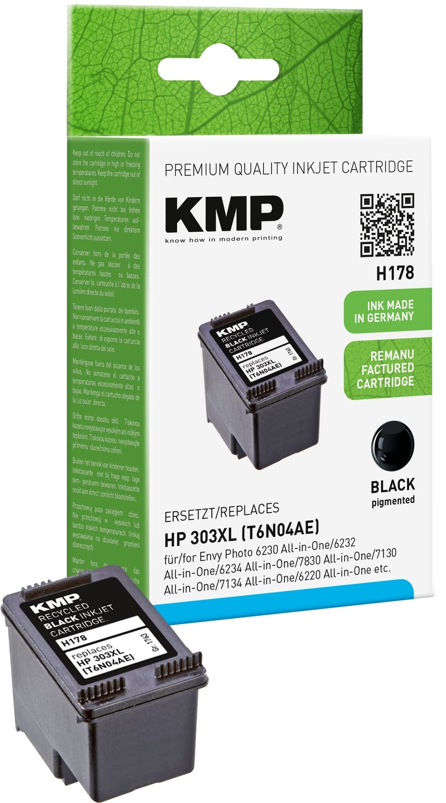 KMP Tinte H178 für HP303XL schwarz von KMP