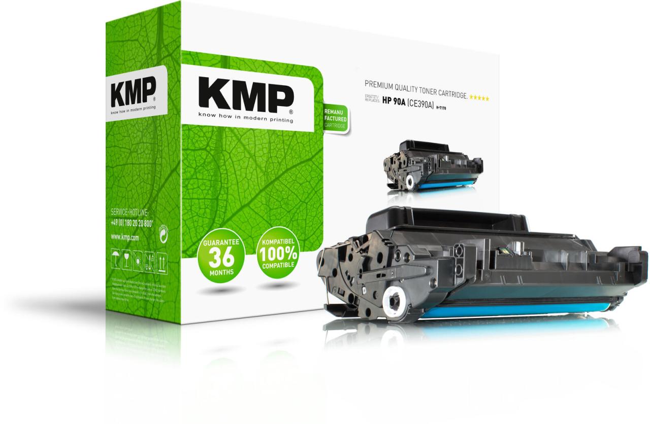 KMP Toner H-T170 schwarz kompatibel zu HP 90A (CE390A) von KMP