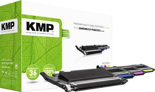 KMP Tonerkassette ersetzt Samsung CLT-P406C, CLT-K406S, CLT-C406S, CLT-M406S, CLT-Y406S Kompatibel S von KMP