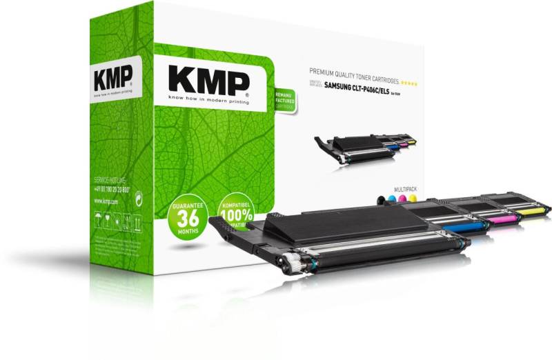KMP Toner SA-T53V schwarz, cyan, magenta, gelb kompatibel zu SAMSUNG CLT-P406... von KMP
