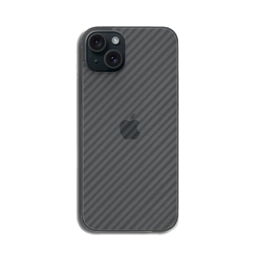 KNOXS 3 Stück Hinten Folie für iPhone 15 Plus, Weiches Hinten Schutz PVC Rückseitige Matte Textur Anti-Fingerabdruck Anti-Kratzen iPhone 15 Plus Hinten Schutzfolie -Transluzent von KNOXS