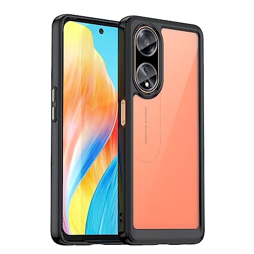 KNOXS Handyhülle für Motorola Edge 50 Neo Hülle, SchutzHülle [Soft TPU +Hard PC] Anti-Rutsch, Kratzfeste Stoßfeste Transparent Case für Motorola Edge 50 Neo (Schwarz) von KNOXS