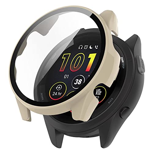 KNOXS Hard Hülle Kompatibel mit Garmin Fenix 8 Solar 51mm, HD PC Stoßfest Rundum Schutzhülle Ultradünne Gehäuse mit Kratzfest Displayschutz (Gold) von KNOXS