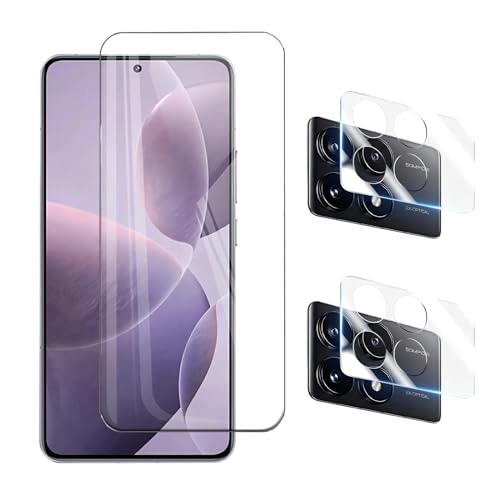 KNOXS Panzerglas für Schutzfolie für Xiaomi Redmi K70, 1 Stück Schutzglas und 2 Stück Kamera Schutzfolie, 9H Härte HD Glas Folie Displayschutzfolie [Sensitive Touch] (Transparent) von KNOXS