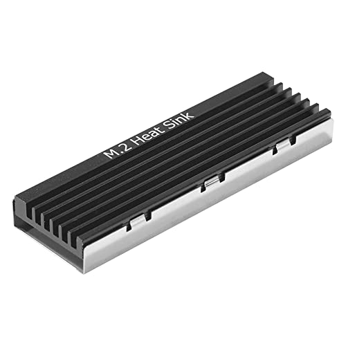 KOBONA Kühlkörper, M.2 SSD Heatsink Aluminium Kühlkörper NVME M.2 2280 SSD Festplatte Kühlkörper Radiator Thermal Cooling Pad für Desktop PC von KOBONA