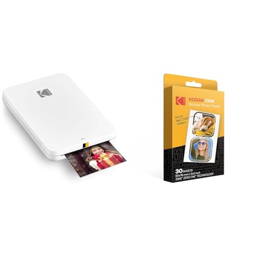 KODAK Step Slim Mobiler Sofortbilddrucker – Drucken Sie kabellos Fotos im Format 5 & 5 von KODAK