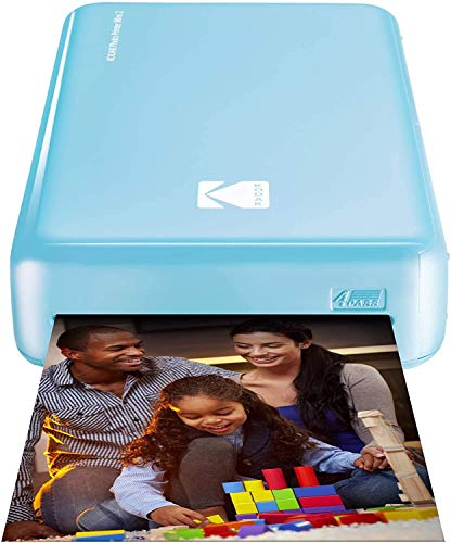 Kodak Mini 2 HD Wireless Mobile Instant Fotodrucker w / 4 Pass patentierte Drucktechnologie (Blau) - Kompatibel mit iOS & Android-Geräte - Echte Tinte in Einem Instant von KODAK