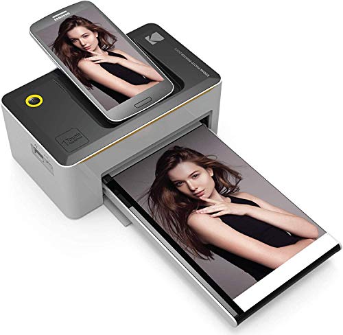 Kodak PD-450EU Farbsublimation Fotodrucker 4 Zoll x 6 Zoll (10x15 cm) – Fotodrucker (Sublimation Sublimation, 16,7 M, 4 x 6 Zoll (10x15 cm), 10 x 15 Zoll, Micro-USB, USB Type-A, schwarz, weiß) von KODAK
