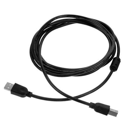 KONTONTY Bürobedarf led Wandleuchte innen USB usbkabel Printer Cable Plug and Shine computerkabel Bürokabel Drucker Druckmaschinenkabel Kabel für Kopiergerät USB-Kabel für Maler PVC Black von KONTONTY