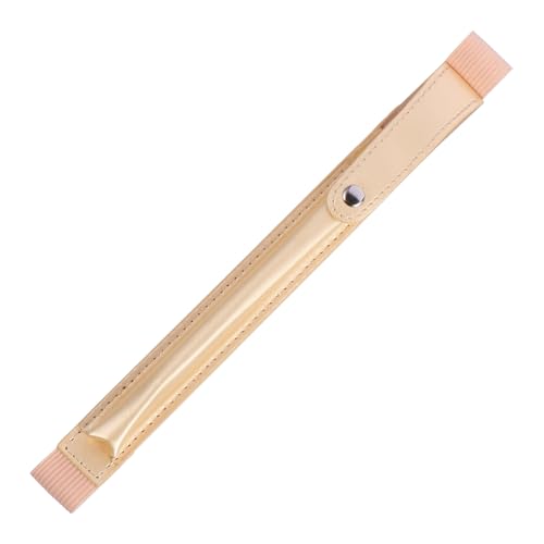 KONTONTY Stift Pencil case schlampermäppchen Stiftetui Langhaltend Federmäppchen Gold Bleistifte Klaviatur Touch-Screen Stifthalterhülse Stiftschutzhülle Leder Golden von KONTONTY