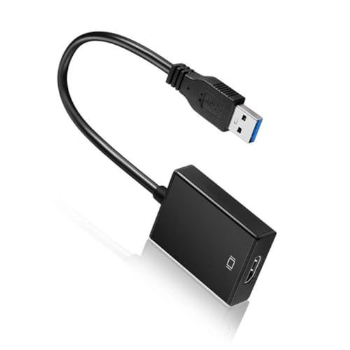 KONTONTY USB 30 Zu Adapter Kabel 1080P Video Konverter Für PC Laptop Und Projektor Hochauflösender USB Zu HDTV Adapter Ohne Treiber Erforderlich von KONTONTY