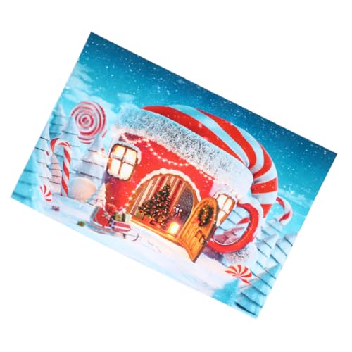 KONTONTY Weihnachtshintergrundtuch Hausdekorationen Für Zu Hause Weihnachtsrequisiten Weihnachtskulisse Kreativer Wandteppich Festlicher Wandteppich Foto Requisiten Vinyl Colorful von KONTONTY