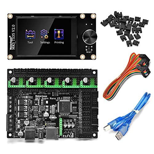 KOOKYE 3D Printer Parts MKS Robin nano Integrated Circuit mainboard Controller Motherboard with Robin TS35 Display opened source software with FFC Line & USB Cable von KOOKYE