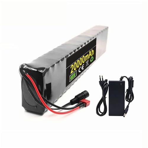 48V 20Ah Lithium Battery Pack 48V E-Bike Battery with BMS and 54.6V 2A Charger,Anderson Plug,for 250W-1000W Electric Bicycle Scooter Motor von KOQAWSC