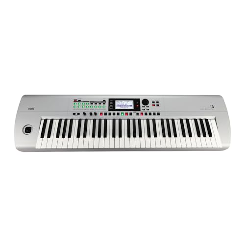 Korg - i3 Music Workstation Keyboard - 61 Key - Matte Silver von KORG