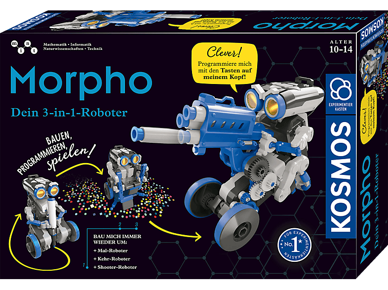 KOSMOS Morpho - Dein 3-in-1 Roboter Experimentierkasten, Mehrfarbig von KOSMOS