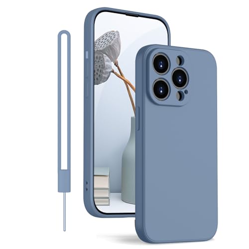 KPPIT iPhone 12 Pro Hülle Silikon Case 6.1 Zoll,Hanyhülle iPhone 12 Pro [Kameraschutz] [Mikrofaser] [Kratzfeste] Rundumschutz Case Schutzhülle Hülle für iPhone 12 Pro,Lavendelgrau von KPPIT