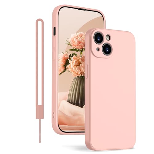 KPPIT iPhone 14 Plus Hülle Silikon Case,Hanyhülle iPhone 14 Plus [Kameraschutz] [Mikrofaser] [Kratzfeste] Rundumschutz Case Schutzhülle Hülle für iPhone 14 Plus(6.7 Zoll) Rosa von KPPIT