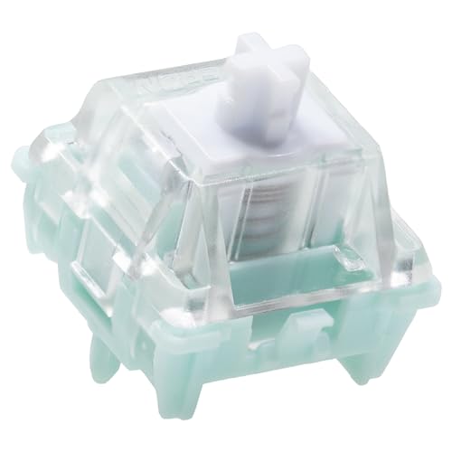 KPREPUBLIC Gateron Magnetischer Jade-Schalter, magischer Jade-Schalter, linear, für magnetische, mechanische Tastatur, HIFI, vorgeschmiert, 30 g, POM PC, PA66 Hall (G Magic Jade Switch x110) von KPREPUBLIC