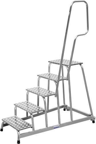 Krause 805102 Aluminium Montagetritt fahrbar Arbeitshöhe (max.): 3.00m Silber 16.5kg von KRAUSE