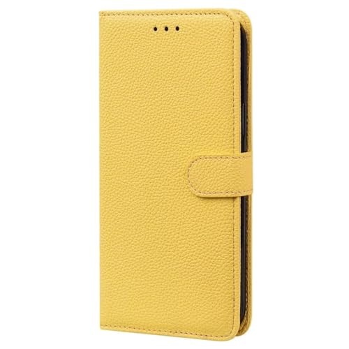 Handyhülle für Moto Edge 40 Hülle, für Moto Edge 40 Tasche mit Kartenfach Magnetic Geld Slot Ständer Flip Case Leder Schutzhülle für Moto Edge 40 Hülle, gelb von KRjcsfhy