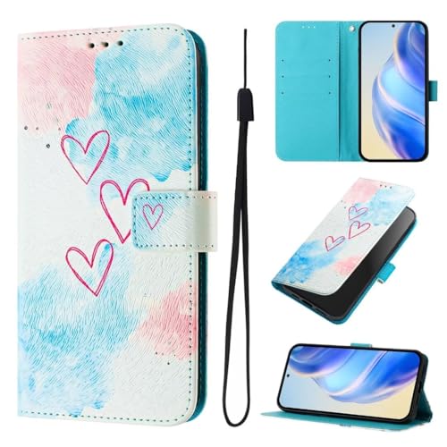 Handyhülle für Xiaomi 14 ProHülle, Flip Lederhülle Stylische Tasche Flip Case Handytasche Magnet Klapphülle Kartenfach Schutzhülle für Xiaomi 14 Pro,Liebe mich von KRjcsfhy