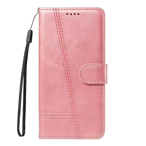 Hülle Case Kompatibel mit Samsung Galaxy S8 Hülle, Premium PU Leder Flip Wallet Schutzhülle Brieftasche Schutzhülle mit Magnetisch, Kartenfach, Standfunktion für Samsung Galaxy S8 Roségold von KRjcsfhy