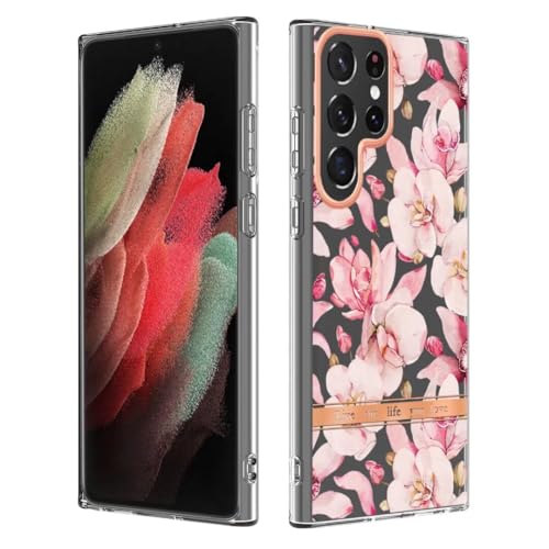 Kompatibel mit iPhone 16 Pro Hülle Flower Muster Silikon TPU Eckenschutz Stoßfest Frauen Mädchen Dünn Weiche Silikon Rahmen Case für iPhone 16 Pro Blume-5 von KRjcsfhy