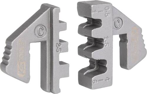 KS Tools Paar Crimp-Einsätze für Flachstecker 4,8 und 6,3 mm, Ø 0,5 - 6,0mm 115.1417 von KS Tools