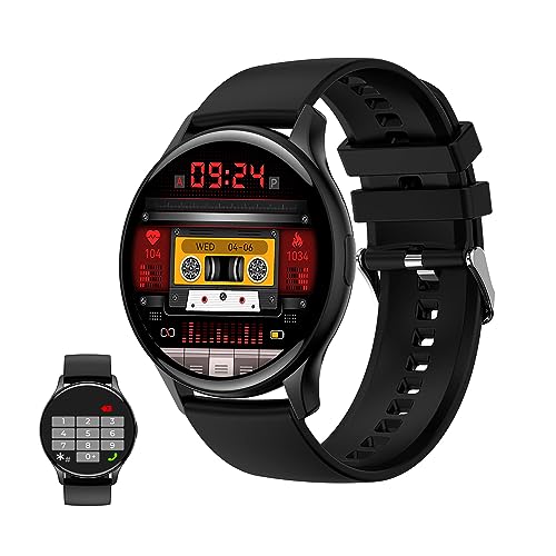 KSIX Core Smartwatch für Herren und Damen, Smartwatch mit Anrufen und Benachrichtigungen, Aktivitätsarmband, Pulsmesser, Blutdruckmessgerät, Schrittzähler, Gesundheitsmonitor, iOS- und Android-App, von KSIX smart your tech