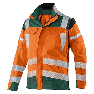 KÜBLER® unisex Warnjacke REFLECTIQ orange, moosgrün Größe 52 von KÜBLER®