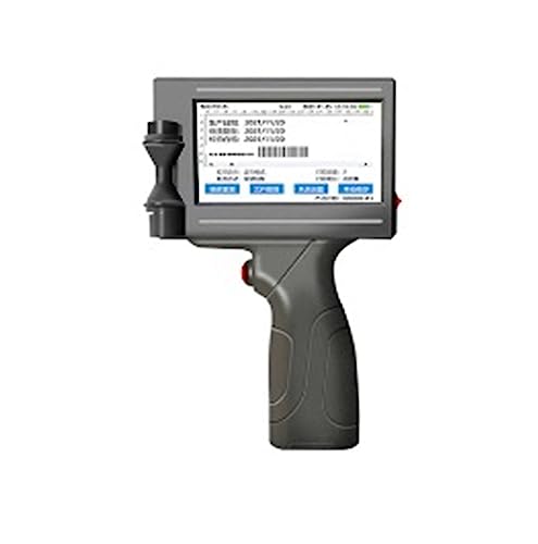 Handdrucker, Intelligenter tragbarer Tintenstrahldrucker, kleine automatische Codiermaschine, tragbarer QR-Code-Barcode-Drucker for Etikettenbeutel ,Text auf jeder Oberfläche(Black ink cartridge) von KUMIAN