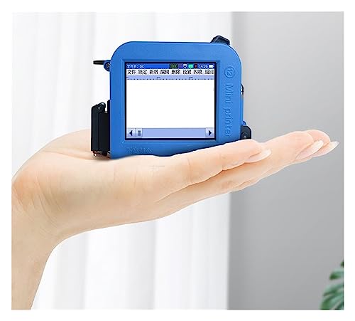 KUMIAN Handdrucker, Handheld-Drucker Tragbarer Mini-Intelligenter Hand-Tintenstrahldrucker Vollautomatischer Kleiner Tintenstrahldrucker,Text auf jeder Oberfläche(High Adhesion green-01) von KUMIAN