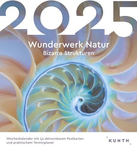 Wunderwerk Natur - Bizarre Strukturen - KUNTH Postkartenkalender 2025: Hochwertiger Tischkalender mit 53 traumhaften Postkarten (auch zum Aufhängen) (KUNTH Postkartenkalender 52 Wochen) von KUNTH